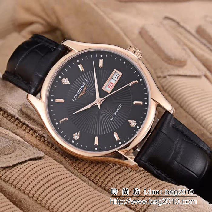 LONGINES浪琴 經典大三針 全自動機械 精品男士腕表 WSS0009